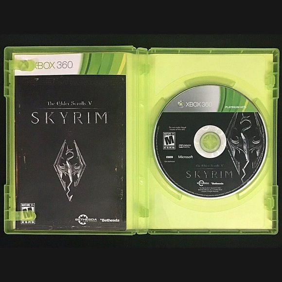 The Elder Scrolls V Skyrim Xbox 360 Platinum Hits 2011 TESTED Complete Manual - Picture 5 of 12